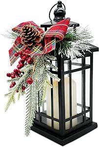 Holiday Lanterns, Lantern Candle Decor, Grey Christmas, Christmas Mantel Decorations, Fun Christmas Decorations, Diy Lanterns, Vintage Lanterns, Christmas Lanterns, Christmas Mantels