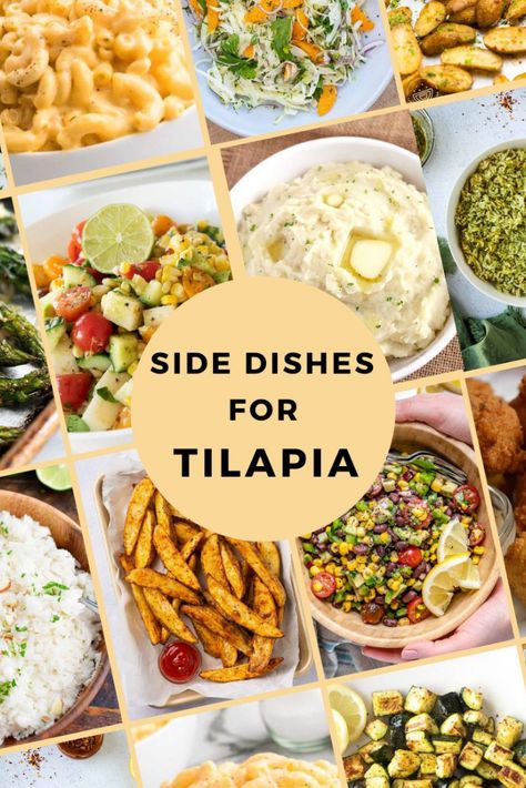 Side Dishes For Tilapia, Tilapia Sides, Tilapia Side Dishes, Sides For Sandwiches, Unique Salads, Tilapia Dinner, Honey Kitchen, Best Sides, Fried Tilapia