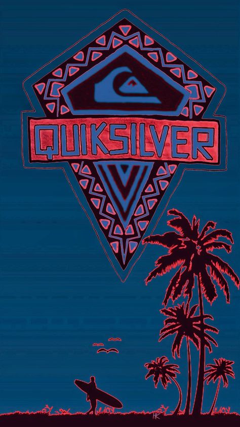 Ripcurl Wallpapers, Quicksilver Surf, Quiksilver Wallpaper, Retro Surf Art, Surf House Decor, Surf Aesthetic, Beach Wall Collage, Surf Brands, Retro Surf