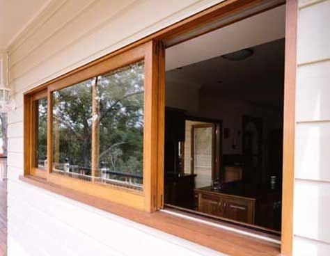 Wooden Window Trim Exterior, Japanese Windows Design, Wooden Sliding Windows, Japanese Window Design, Wood Frame Windows, Unclog A Sink, Sliding Window Design, Scandinavian House Design, Horizontal Sliding Windows