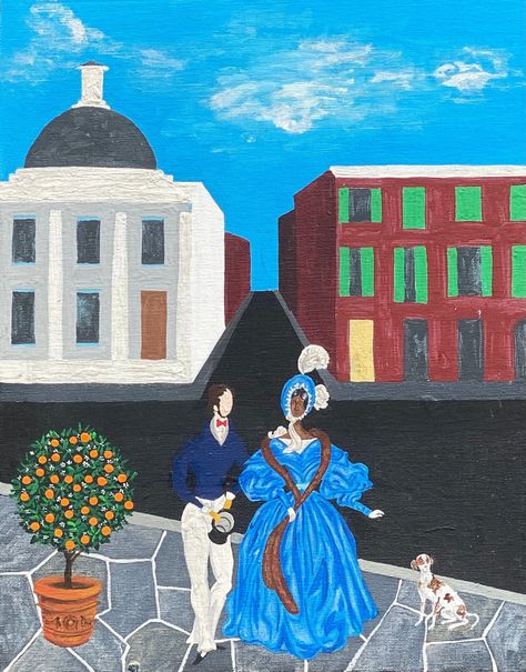 Creole Art, Unfinished Painting, Creole Culture, Common Law Marriage, Louisiana Creole, Interracial Couple, Mobile Alabama, History Painting, Mood Wallpaper