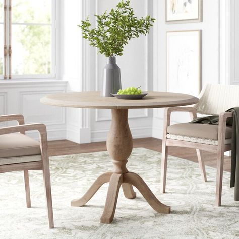 Kelly Clarkson Home Rhode Drop Leaf Pedestal Dining Table & Reviews | Wayfair Round Dining Table In Small Kitchen, Small Dining Room Table And Chairs, Dining Area For Small Spaces, 36” Round Table, 36 Inch Round Dining Table, Small Round Breakfast Table, Small Eat In Kitchen Table, Small Round Kitchen Table, Pedestal Dining Table Wood