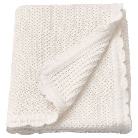 Baby & Infant Blankets - IKEA Brioche Knitting, Need Sleep, Cosy Room, Ikea Family, White Blanket, Kids Sleep, Receiving Blankets, Cool Beds, Baby Skin