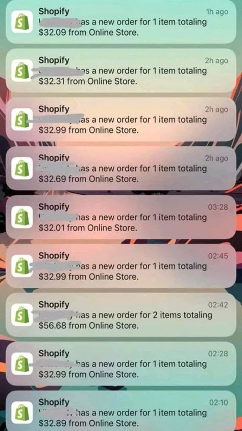 #shopify #dropshipping #ecommerce #entrepreneur Shopify Order Notification Screen, Drop Shipping Business Aesthetic, Shopify Sales Notifications, Shopify Notification On Phone, Shopify Sales Aesthetic, Shopify Orders Goals, Shopify Sales Proof, Shopify Sales Proof 2024, Drop Shipping Aesthetic