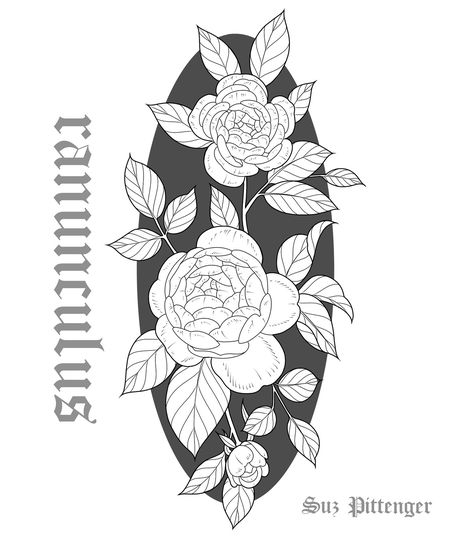 ranunculus floral blackwork piece available 🌙 I’d like to do a couple different versions of this tattoo, including experimenting with color. This is a repeatable design. Needs to be around 4”x7” or larger. Albany May 7-11 Pittsburgh May appointments available To book email susietattoo@gmail.com #flashtattoo #tattoodesign #ranunculusflower #518tattoo #hudsonvalleytattoo #pittsburghtattoo #floraltattoo #tattooartist Ranunculus Tattoo, Pittsburgh Tattoo, Ranunculus Flowers, Appointments Available, May 7th, Ranunculus, 7 11, Tattoo On, Flash Tattoo