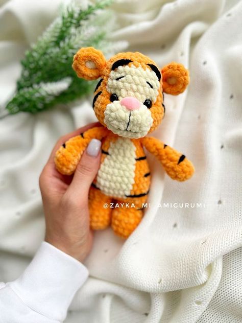 Tiger Crochet Pattern / Tiger Amigurumi crochet pattern / easy amigurumi baby toy / plush yarn / Digital Download Crochet toys free patterns easy #crochettoysfreepatternseasy #crochet #crochettoy #crochetpattern #crochetpatterns 4.188 Tiger Crochet, Crochet Bloggers, Crochet Toys Free Patterns, Easy Amigurumi, Easy Crochet Animals, Plush Yarn, Crochet Disney, Crochet Teddy, Fun Crochet Projects