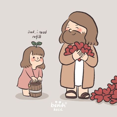 Jesus Y Yo, Jesus Illustration, Jesus Christ Illustration, Christian Comics, Christian Cartoons, Jesus Cartoon, Cute Bibles, Bible Illustrations, Christian Images