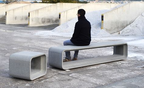 Urban Furniture Bench, Concrete Benches, Concrete Stool, Sitting Bench, Dance Playlist, Concrete Bench, Concrete Furniture, Concrete Table, Outside Patio