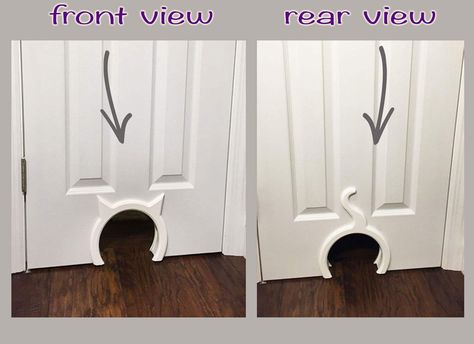 Cat Door Diy, Interior Cat Door, Cat Doors, Apartment Doors, Furniture Apartment, Indoor Window, Cat Ideas, Animal Room, Cat Door