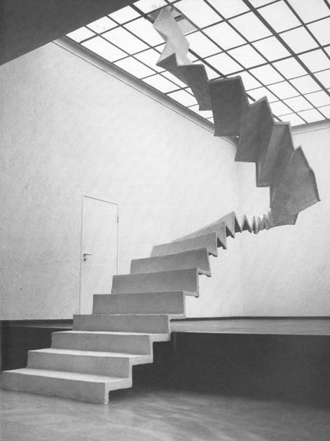 @archillect : https://t.co/jO24UoAhme Stairs Art, Famous Chair, Stair Art, Stair Ladder, Van Der Rohe, Installation Design, Mies Van Der Rohe, Art Installation, Spiral Staircase