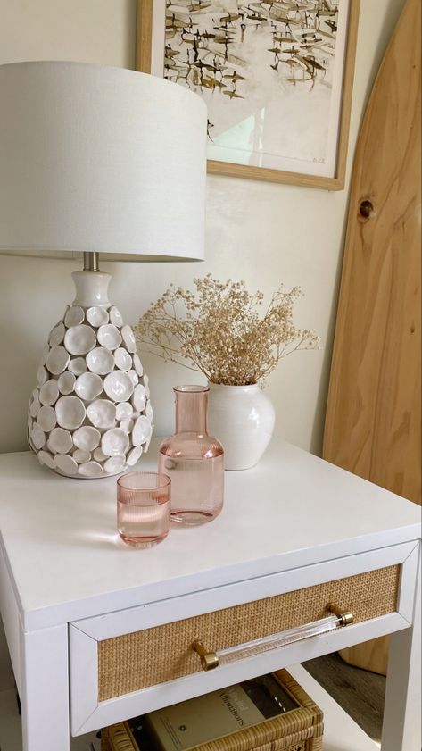 Pink Glass Carafe | Maxie Elise - Aesthetic amazon decor, amazon favorites, pretty amazon decor, aesthetic amazon finds, pink glassware, bedside carafe, ribbed glassware, aesthetic glassware, pretty glassware, amazon carafe, bedside carafe Bedside Carafe, Bedroom Decor For Small Rooms, Pink Glassware, Amazon Decor, Glass Carafe, Glass Coffee Mugs, Aesthetic Coffee, Iced Coffee Cup, Diy Bedroom Decor