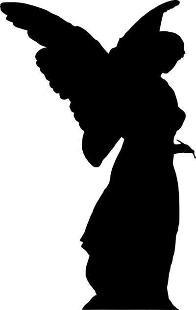 Angel - Free SVG vector clip art image. #BlackAndWhite, #ClipArt, #Free, #Other, #People, #PublicDomain, #SVG, #VectorImage Angel Silhouette Aesthetic, Silhouette Aesthetic, Angel Wings Clip Art, Angel Silhouette, Angel Statue, 2024 Halloween, Clipart Free, Angel Statues, Image Icon