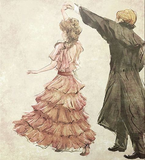 Yule Ball Fanart, Yule Ball Aesthetic, Harry Potter Yule Ball, Fanart Harry Potter, Harry Potter Wall, Harry Potter Poster, Ball Aesthetic, Theme Harry Potter, Yule Ball