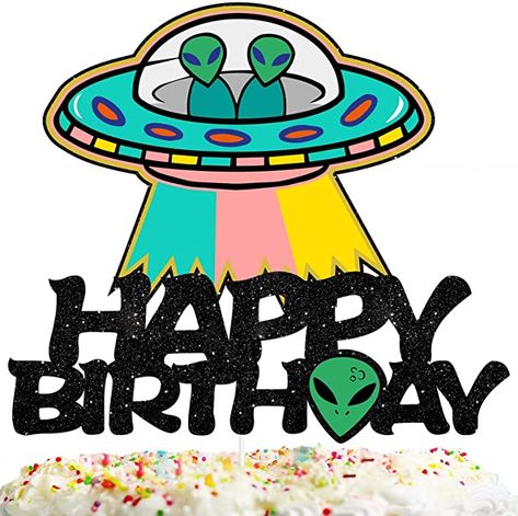 Star Wars Cupcake Toppers, Alien Birthday Party, Star Wars Cupcakes, Kids Party Decor, Red Birthday Party, Alien Party, Baby Shower Cupcake Toppers, Kids Favors, Singing Happy Birthday