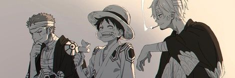 Luffy X Zoro X Sanji, Twitter Header Trippy, Easy Realistic Drawings, Luffy X Zoro, Soldier Poet King, Zoro X Sanji, Monster Trio, Black Skulls Wallpaper, One Piece Ep