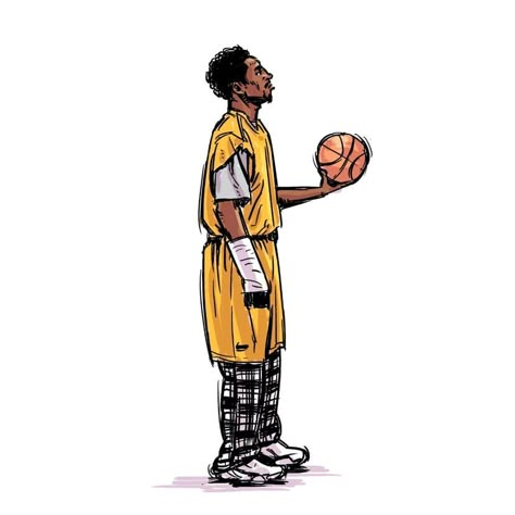 Kobe Animated, Kobe Bryant Pfp, Kobe Pfp, Kobe Artwork, Kobe Sketch, Kobe Bryant Sketch, Kobe Tattoos Ideas, Kobe Drawing, Kobe Bryant Illustration