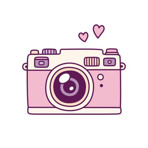 Pink Camera, Pink, White, Kawaii