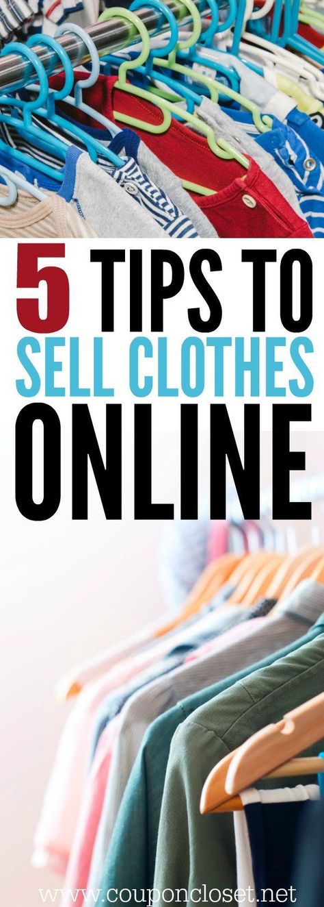 How to Sell Clothes Online. Here are 5  of the best websites where you can sell used clothing online. #usedclothing Selling Used Clothes Online, Sell Clothes Online, How To Sell Clothes, Selling Used Clothes, Selling Clothes Online, Reselling Clothes, Resale Clothing, Thrift Store Outfits, Earn Money Online Fast