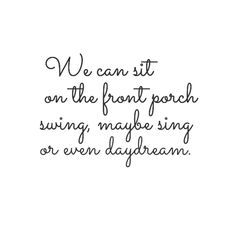 . Porch Sitting Quotes, Porch Quotes, Porch Sitters, Front Porch Swing, Porch Life, Porch Sitting, Were Back, Porch Swings, Summer Cottage