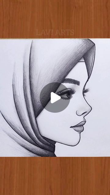 𝗟𝗮𝘃𝗶 𝗔𝗿𝘁𝘀 on Instagram: "This is Beautiful   #drawing #girl #hijab #Beautiful #sideface #pencil #instagood #instagram #reel #viral #draw" How To Draw A Hijab Girl, Hijab Girl Drawing Sketch, Hijabi Girl Drawing, Hijab Girl Drawing, Hijab Drawing, Girl Drawing Easy, Pencil Drawings Of Girls, Girl Drawing Sketches, Instagram Reel