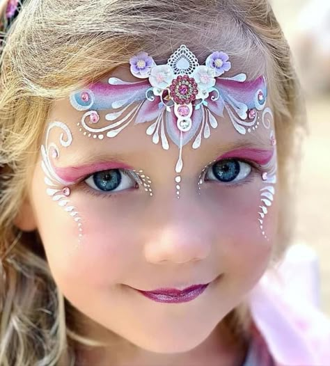 Face Paint Party, Superhero Face Painting, Dragon Face Painting, Face Painting Images, Princess Face Painting, Fairy Face Paint, Face Art Painting, Cool Face Paint, Festival Face Paint