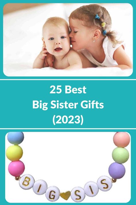 Do you want to know how to help your child transition to becoming a big sister? In my experience, giving big sister gifts is one small way to help avoid jealousy from your older child and foster a positive sibling relationship from the start. From big sister t-shirts and personalized bracelets, to Big Sister Cookie Jars and stylish tumblers, here are 25 of the best big sister gifts in 2023. How To Tell Daughter She Will Be A Big Sister, New Big Sister Gift Ideas, Big Sister Starter Kit, Big Sister To Be Gift Ideas, Becoming A Big Sister Gift, Big Sister Gifts For Toddlers, Big Sister Gift Ideas, Gifts For Big Sister When Baby Is Born, Becoming A Big Sister