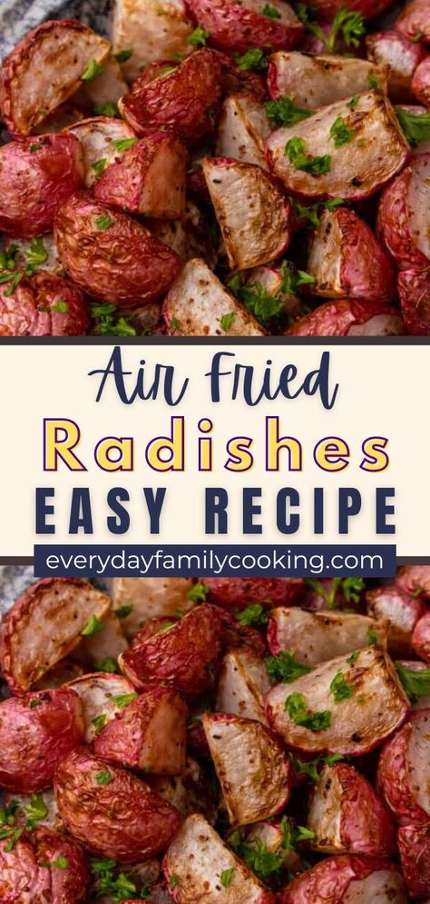 Air Fryer Radishes, Substitute For Potatoes, Healthy Air Fryer Chicken, Air Fryer Recipes Low Carb, Air Fryer Snacks, Keto Air Fryer Recipes, Potatoes Easy, Air Fryer Chicken Recipes, Healthy Air Fryer Recipes