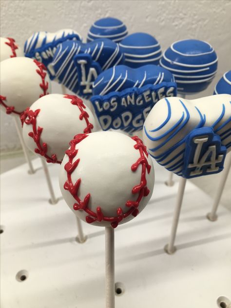 Dodger Cakepops Dodgers Cake, Pop Cans, Cakepops, Cake Pops, Peanut Butter, I Hope, Cake