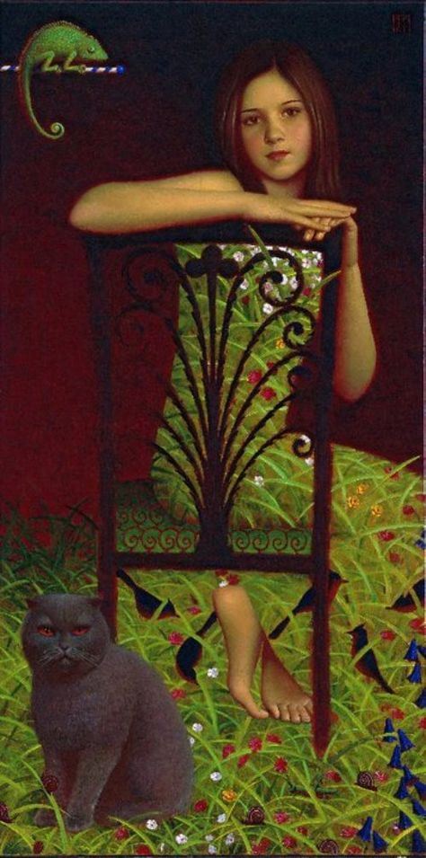 Andrey Remnev, Moscow Art, Galleria D'arte, 얼굴 그리기, Magic Realism, Woman Sitting, Bachelor Of Fine Arts, Art Et Illustration, Russian Artists