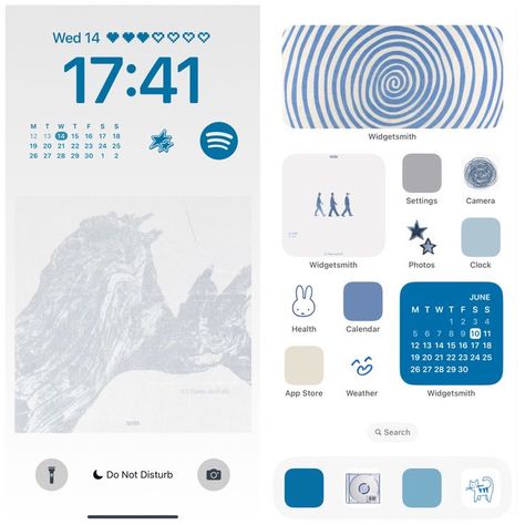 #ports #coquette #aesthetic #design #wallpaperdesigns #homescreendesign #widget #inspohome #ios14homescreen #ios14homescreen #miffy #studioghibli Wave To Earth Inspired Wallpaper, Blue Wallpaper Ideas Phone, Blue And White Homescreen Layout, Wave To Earth Icons Blue, Wave To Earth Phone Theme, Wave To Earth Ios Layout, Blue Lockscreen And Homescreen, Light Blue Iphone Layout, W2e Wallpaper Iphone