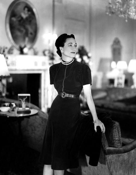 Wallis Simpson Duchess of Windsor: "When a little black dress is right, there is nothing else to wear in its place." Wallace Simpson, Duchess Of Windsor, Vogue British, Wallis Simpson, Edward Viii, Cecil Beaton, Mario Testino, Elizabeth Hurley, Christy Turlington