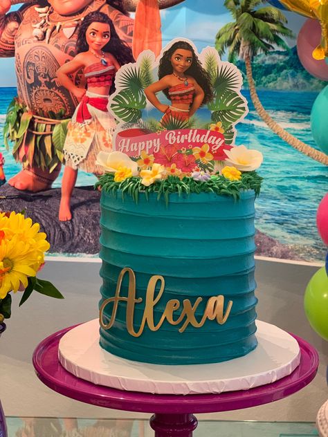 Moana Theme Cake, Birthday Cake With Buttercream, Moana Birthday Cake, Moana Birthday Party Theme, Moana Cake, Princess Cakes, Moana Theme, Moana Disney, Chocolate Peppermint Cookies