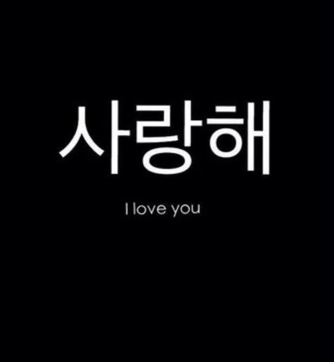 I love you I Love You In Korean, I Love Her Wallpaper, I Love You <3, Asian Quotes, Cute Korean Words, I Love You Languages, I Love L, I Love You Text, Funny Face Photo