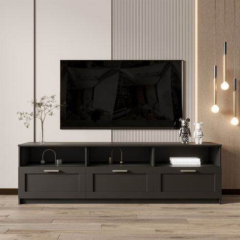 Black tv cabinet