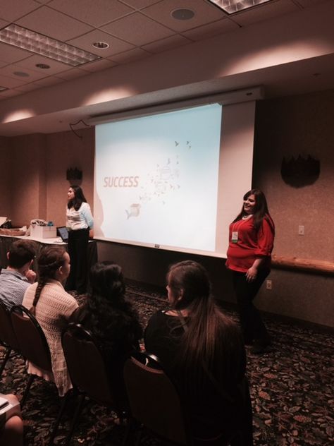 Grand Rapids Community College students Amanda Aguirre and Enemecia Sepulveda, TRIO/Student Support Services peer mentors, made a presentation —  “College 101: Life Hacks” — to more than 100 Upward Bound high school students at the annual MI-CAPP Student Leadership Summit. Student Support Services, Student Leadership, Leadership Summit, Make A Presentation, Year Goals, Good Presentation, Community College, Support Services, Grand Rapids