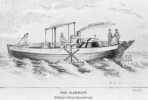 1a History Week 8. Robert Fulton was an American engineer and inventor who is widely known for developing a commercially successful steamboat called Clermont. Robert Fulton, Print Illustration, Teaching History, Steam Boats, High Quality Art Prints, Find Art, Framed Artwork, Steam, Giclee Print