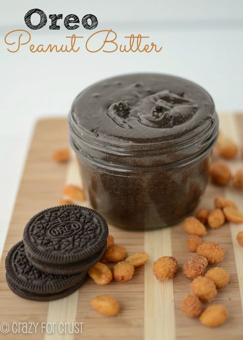 Oreo Peanut Butter in a Jar Homemade Cookie Butter, Oreo Peanut Butter, Sweet Dips, Dessert In A Jar, Best Peanut Butter, Cookie Butter, Butter Cookies Recipe, Oreo Cookie, Butter Cookie