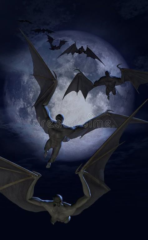 Human With Bat Wings, Half Bat Half Human, Half Human Creatures, Victorian Monster, Scary Demon, Vampire Scary, Human Creatures, Bat Eyes, Night Creatures