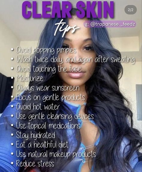 Black Girls Clear Skin Tips, How To Keep Clear Skin, Clearer Skin Tips, How To Have Clear Skin, Clear Face Tips, How To Get Clear Skin, Face Pimples, Summer Glowup, Teen Tips