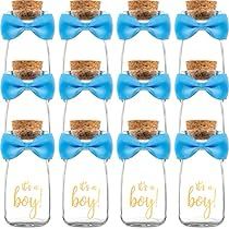 Baby Shower Favors For Guests, Gender Reveal Party Gifts, Baby Shower Favours For Guests, Guest Table Centerpieces, Baby Boy Shower Party, Baby Shower Prizes, Glass Baby Bottles, Baby Boy Shower Favors, Vintage Baby Shower