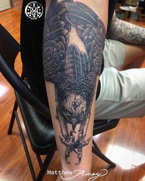 Osprey Tattoo, Independent Tattoo, Tattoo Sleeve Designs, Leg Tattoos, Delaware, New Tattoos, Sleeve Tattoos, Tatting, Tattoo Designs