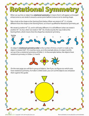 Fourth Grade Shapes Worksheets: Rotational Symmetry Rotational Symmetry, Symmetry Worksheets, Symmetry Activities, Steam Projects, Shapes Worksheets, Math Anchor Charts, 5th Grade Art, Teaching Methods, 5th Grade Math