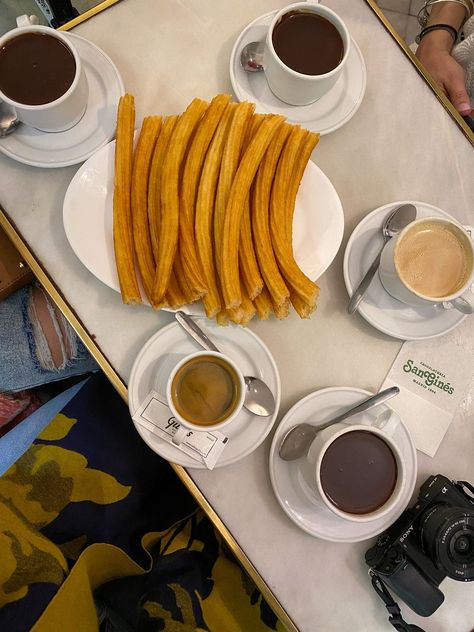 Chocolate and Churros at San Gines | Photos to Inspire You to Visit Spain | European Vacation Inspiration | Spain Travel | Spain Aesthetics | Spain Aesthetic | Most Beautiful Places in Spain | Best Places to Visit in Spain | Famous Madrid Landmarks Living In Madrid Aesthetic, Madrid In November, Espana Aesthetic, Madrid Spain Aesthetic, Spain Lifestyle, Spain Pictures, Spain Aesthetics, Beautiful Places In Spain, Places To Visit In Spain