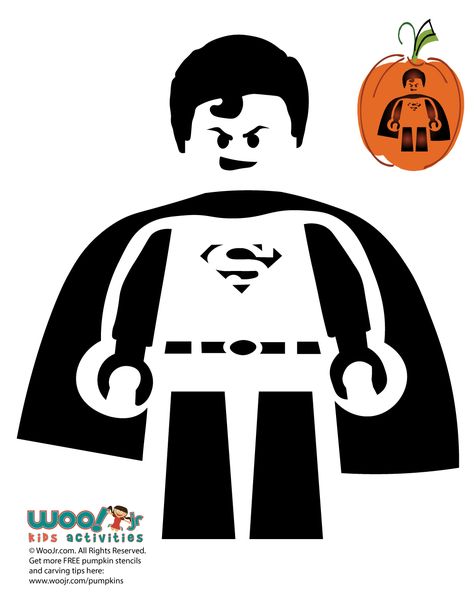 Lego Stencil, Superman Pumpkin, Lego Superman, Superhero Duos, Pumpkin Stencils Free, Disney Comics, Super Couple, Fake Candles, Thanksgiving Time