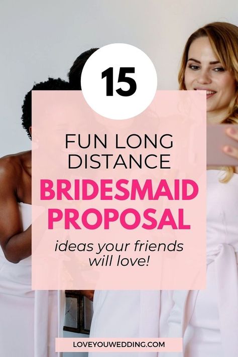 15 Best Ever Long-Distance Bridesmaid Proposal Ideas They’ll Love! In search of great long-distance bridesmaid proposal ideas? Discover our collection of '15 unique, cute, and budget-friendly ways to invite your bridesmaids to be part of your special day!' Click through for a variety of inventive proposals tailored for your long-distance pals. Bridesmaid Proposal Ideas, Wedding Music Playlist, Bridal Parties Colors, How Many Bridesmaids, Creative Proposals, Long Distance Friends, Ways To Propose, Proposal Design, Asking Bridesmaids