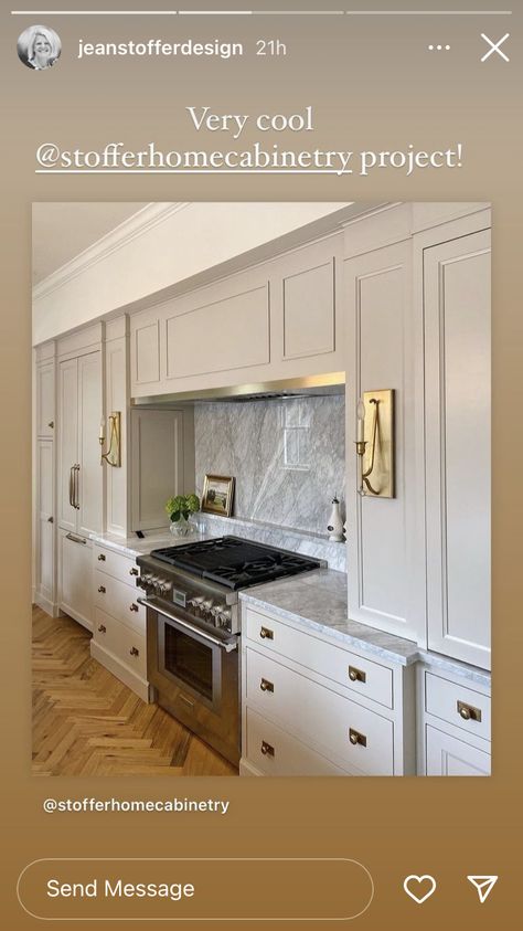 Traditional English Kitchen, Greige Kitchen Cabinets, Best Greige Paint, Best Greige, Kitchen Hood Ideas, Kitchen Cabinet Style, Stoffer Home, Modern Classic Living Room, Kitchen Vent Hood