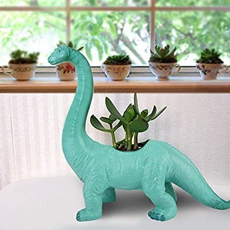 Mini Modern Cute Dinosaur Succulent Flower Bonsai Potting Flower Planter Home Office Decoration Garden Water Culture Hydroponics Bonsai Cactus Flower Pots Flower Bonsai, Flower Pot Stand, Indoor Bonsai, Mini Moderns, Home Office Decoration, Succulents Decor, Flower Pot Garden, Cute Dinosaur, Cactus Flower