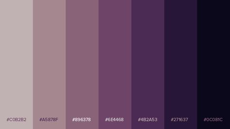 Palitra on Twitter: "Generated color palette #colors #palette… " Color Palette Purple, Red Color Pallets, Purple Colour Palette, Purple Thoughts, Purple Hex, Color Thesaurus, Procreate Palettes, Witchy Bedroom, Spooky Kitchen