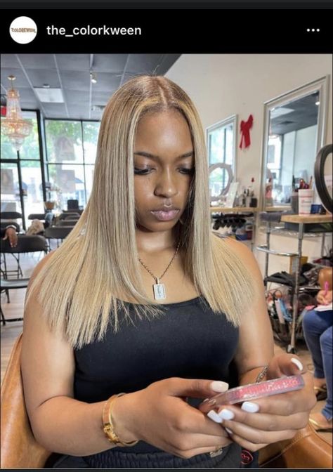 Blonde Natural Hair, Blonde Dye, Pressed Natural Hair, Silk Press Natural Hair, Dyed Blonde Hair, Dyed Natural Hair, Honey Blonde Hair, Ash Blonde Hair, Pretty Hair Color