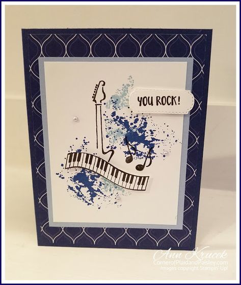 Music From the Heart Masculine Cards Musical Cards, Masculine Birthday Cards, Music Birthday, Miss You Cards, Up Music, Heart Stamp, Birthday Cards For Men, Gift Tag Cards, Music Themed